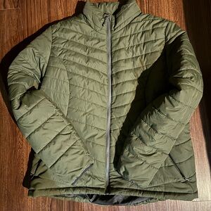 Olive Green Quilted Jacket